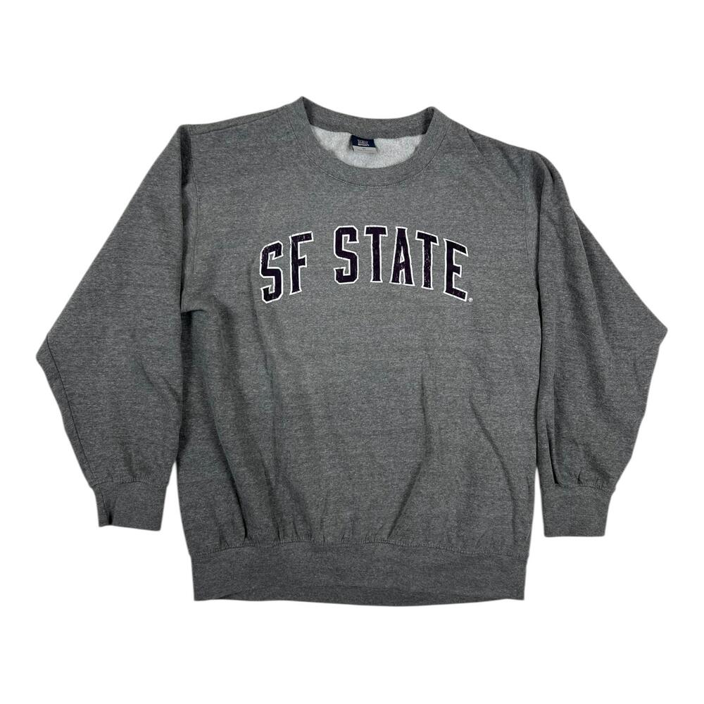 Vintage SF State University Sweatshirt Mens XL Gray MV Sport Fleece Crewneck